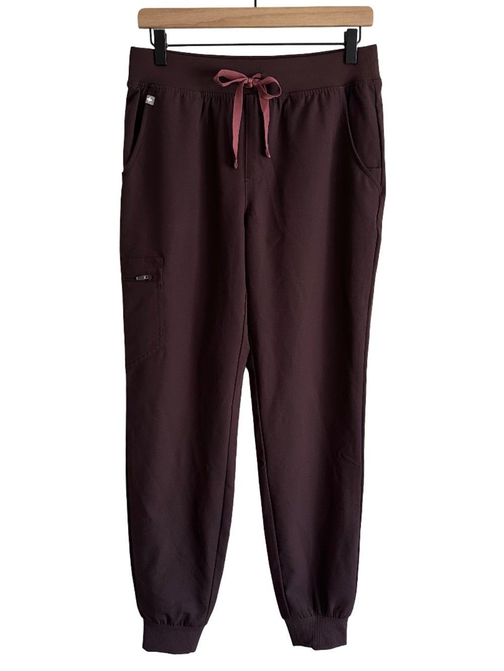 NWT Figs ESPRESSO Zamora Jogger Scrub Pants Bottoms Brown PO 5855 Small Tall S/T